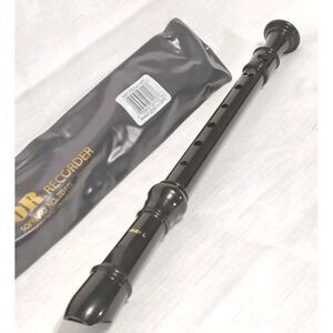 Vintage TUDOR Soprano Recorder TD175 with Vinyl Case Kids Musical Instrument